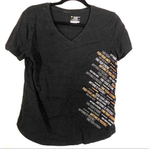 tek gear Tops - Black tek gear workout tee motivational M